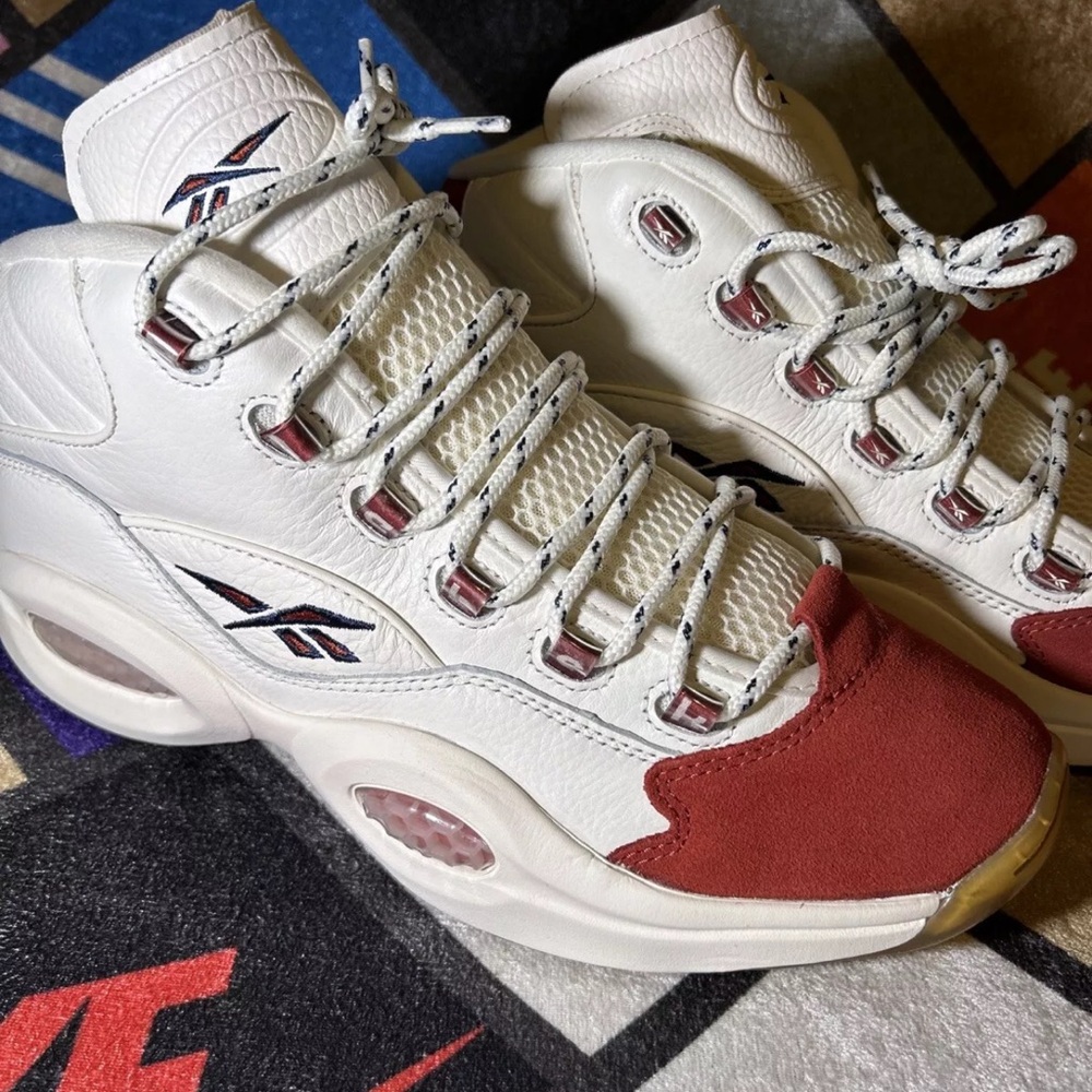 Reebok Iverson Question Mid Size 8.5 for Men’s in Marred Chalk Vincha